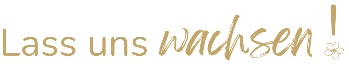 Lass uns wachsen Logo-Schriftzug